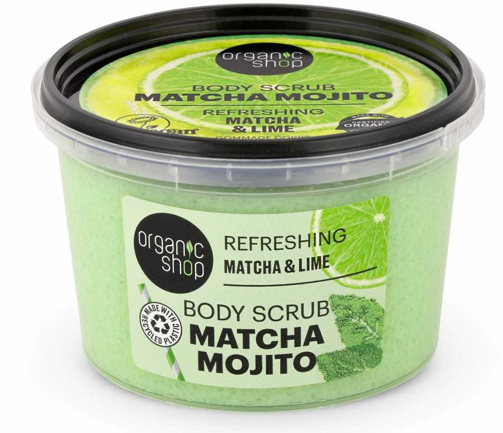 Gaivinantis šveitiklis kūnui Matcha&Lime ORGANIC SHOP, 250 ml
