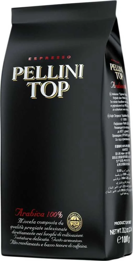 Kavos pupelės PELLINI TOP, 100 % Arabica, 1kg