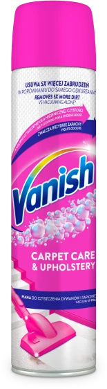Kilimų ir apmušalų valomosios putos VANISH Carpet Care Foam, 600 ml