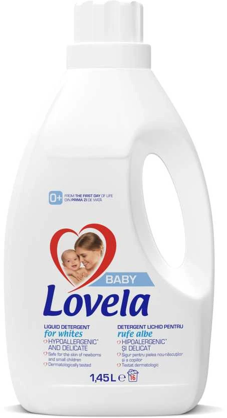 Skystas skalbiklis LOVELA Baby Liquid Baltas, (16 skalbimų) 1,45 l