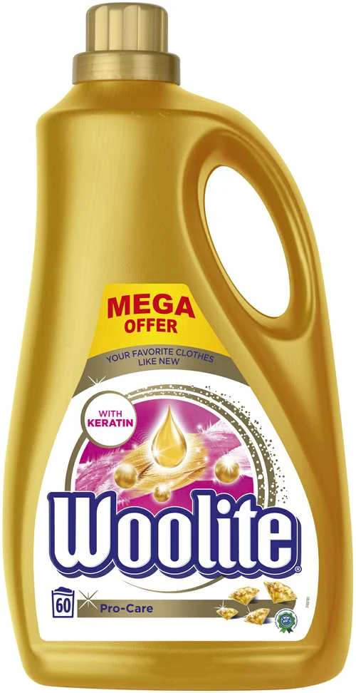 Skystasis skalbiklis WOOLITE Pro-Care, (60 skalbimų), 3,6 l