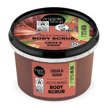 Šveitiklis kūnui atstatomasis ORGANIC SHOP Chocolate, 250 ml