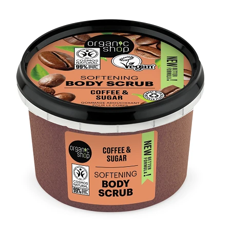 Šveitiklis kūnui minkštinantis ORGANIC SHOP Coffee, 250 ml
