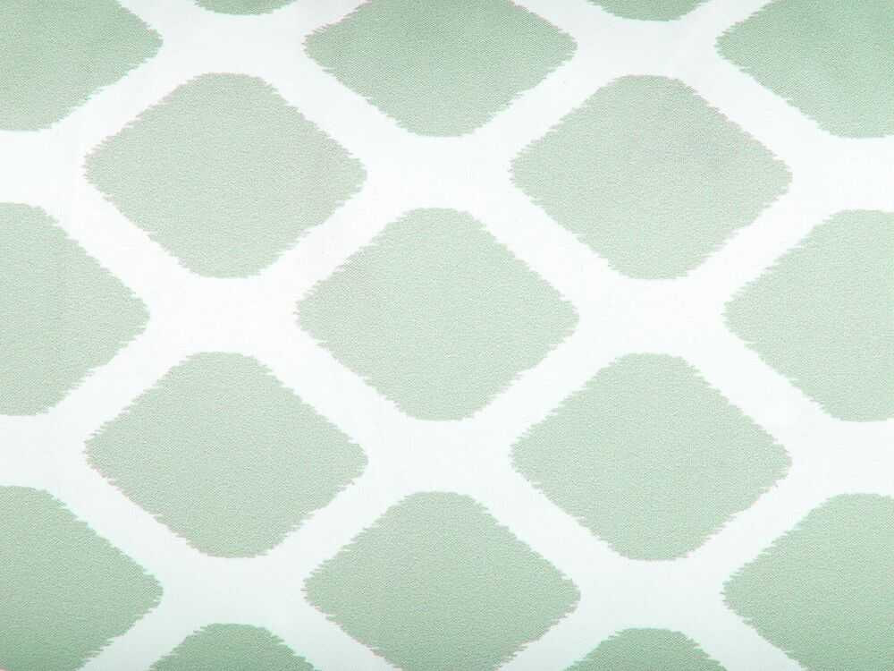 Beliani 2 sodo pagalvėlių rinkinys KALAMOS Geometrinis raštas 40 x 70 cm Mėtų spalvos