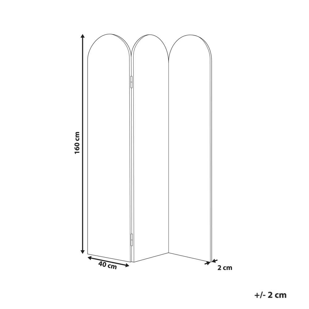Beliani Pertvara SLIMMY 120 x 160 cm smėlio spalvos