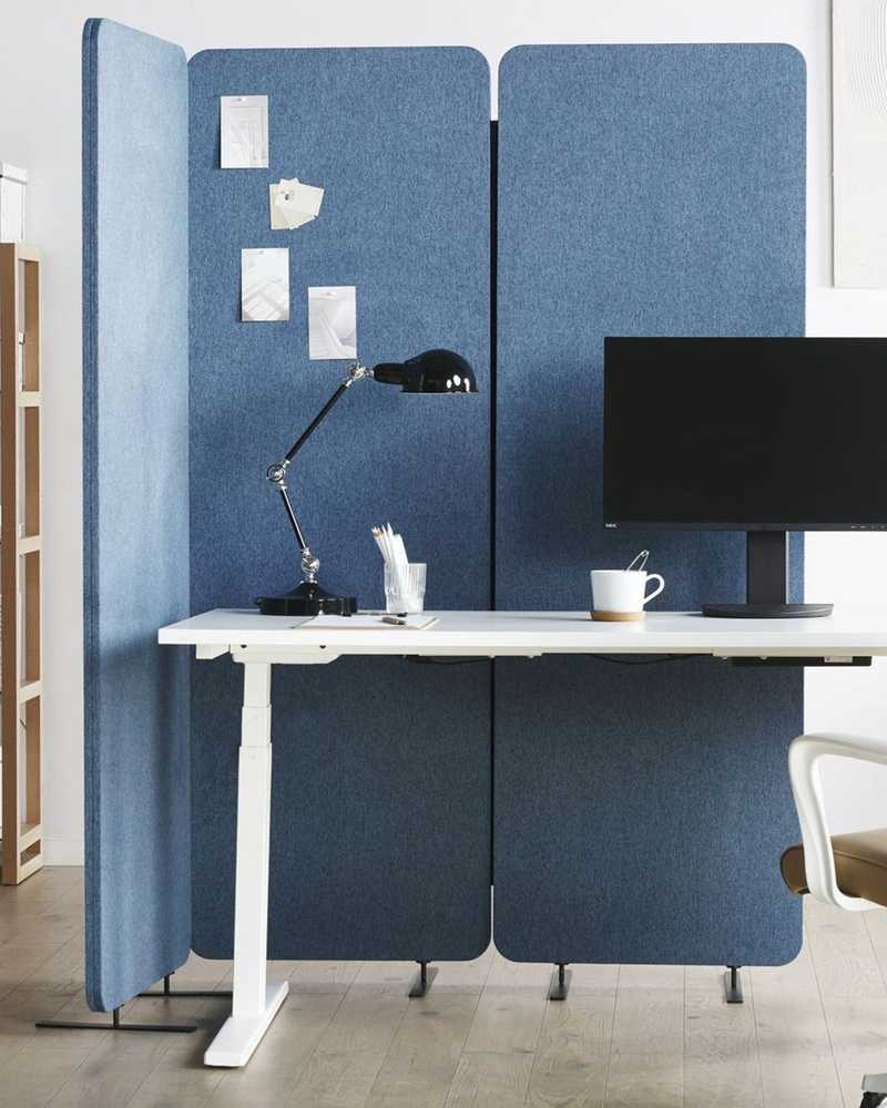 Beliani Pertvara STANDI 184 x 184 cm mėlyna