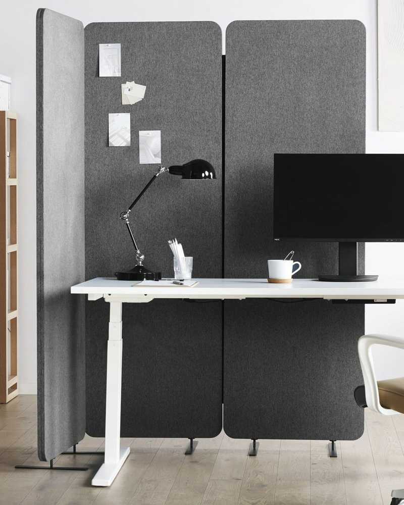 Beliani Pertvara STANDI 184 x 184 cm Pilka