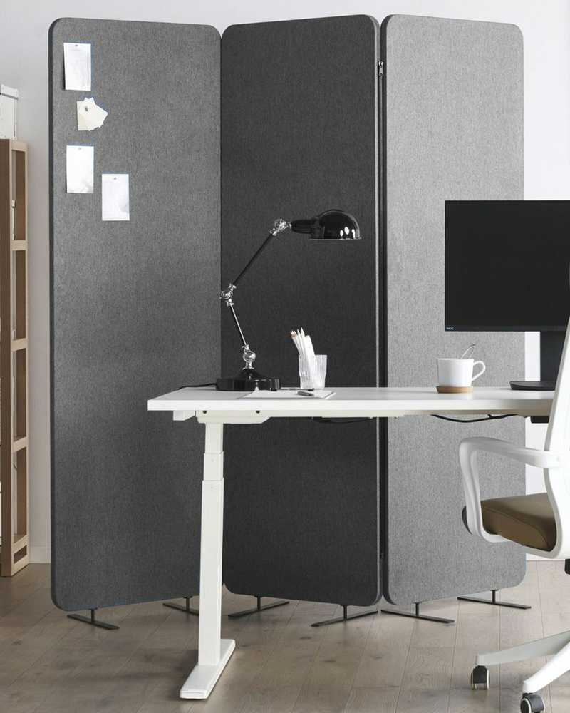 Beliani Pertvara STANDI 184 x 184 cm Pilka