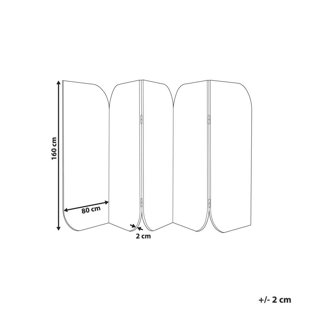 Beliani Pertvara SHADY 400 x 160 cm pilka
