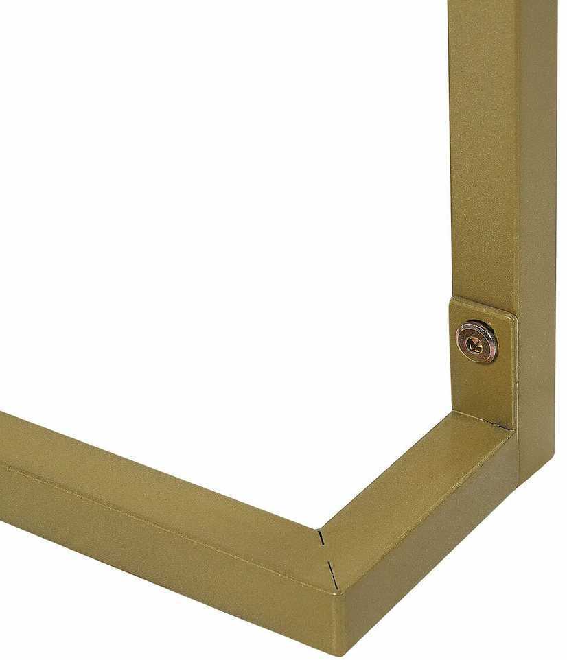 Beliani Konsolė WESTPORT balta/auksinė 115 cm 50 cm su stalčiais