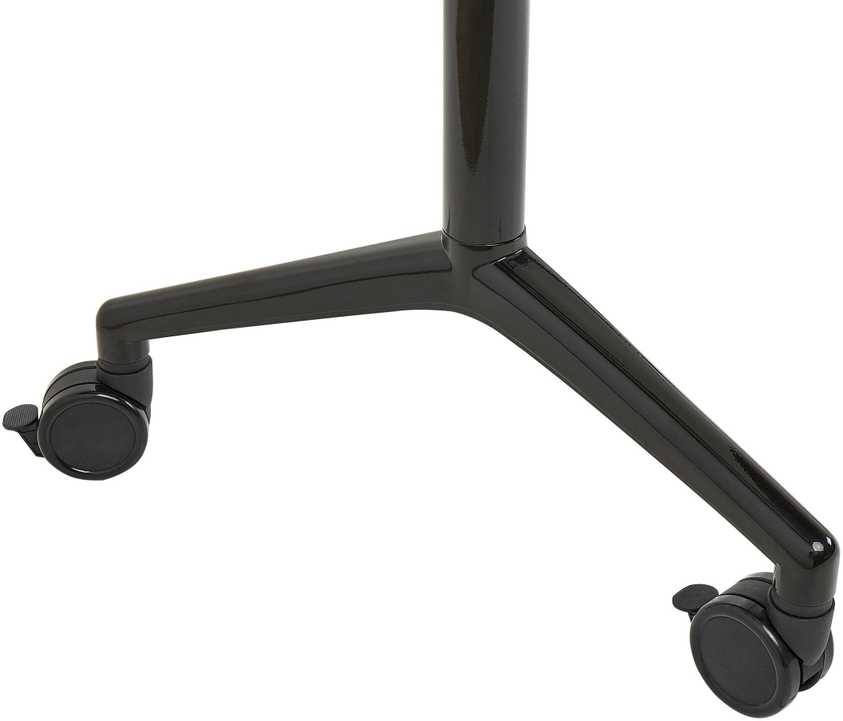 Beliani Sulankstomas rašomasis stalas CAVI baltas 120 cm 60 cm su ratukais
