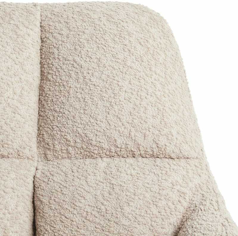 Beliani Sukamoji kėdė PALMDALE Boucle smėlio spalvos