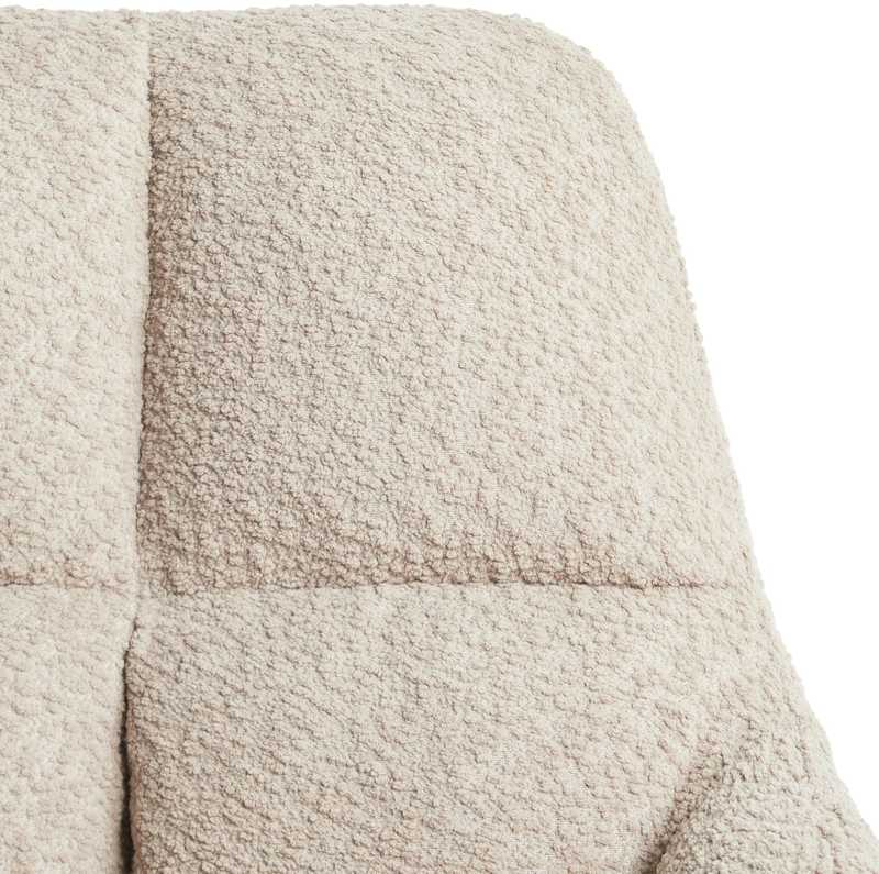 Beliani Sukamoji kėdė PALMDALE Boucle smėlio spalvos