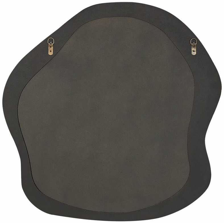 Beliani Sieninis veidrodis BLISMES 79x80 cm, boucle, rudas