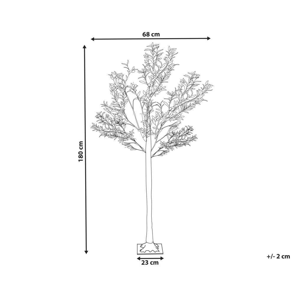 Beliani Sodo LED dekoracija CELIONI Medelis 180 cm Žalia