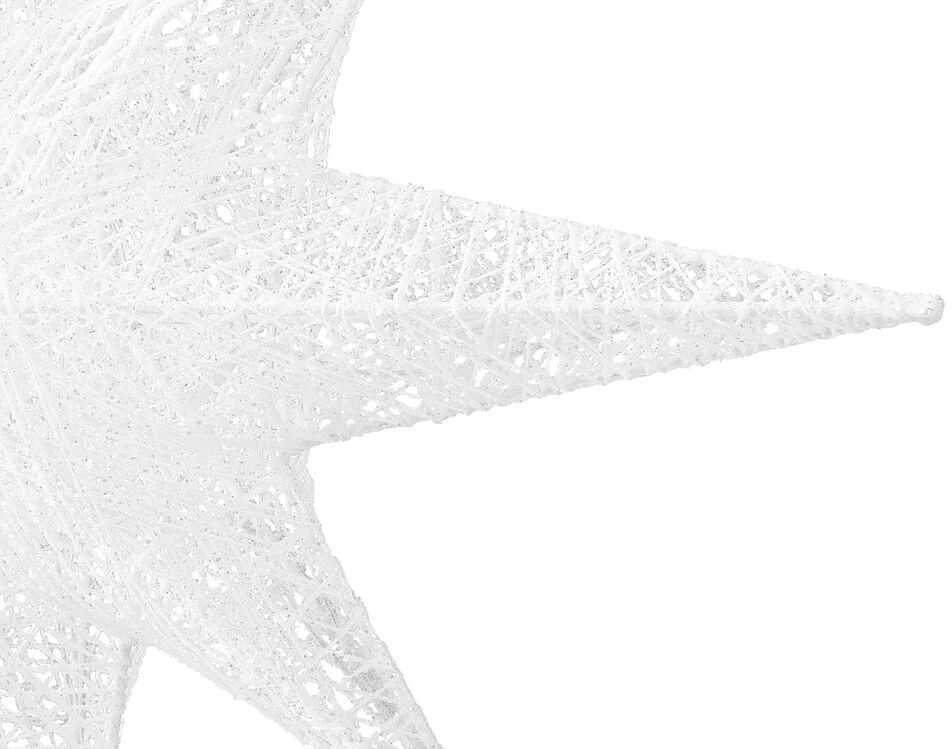 Beliani Pakabinama lauko LED dekoracija OSMA Žvaigždė 67 cm Balta