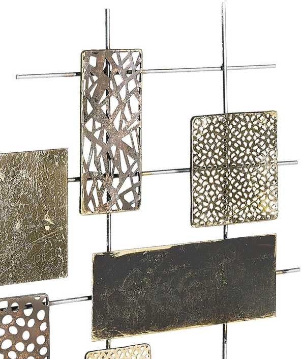 Beliani Sieninis dekoras ASTATINE Metalinis 50 cm auksinis