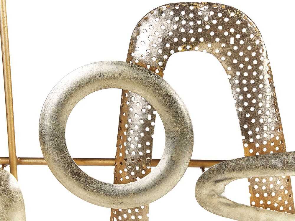 Beliani Sieninis dekoras MANGANESE Metalinis 50 cm auksinis