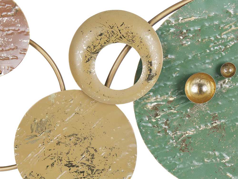 Beliani Sieninis dekoras HELIUM Metal 45 cm auksinis