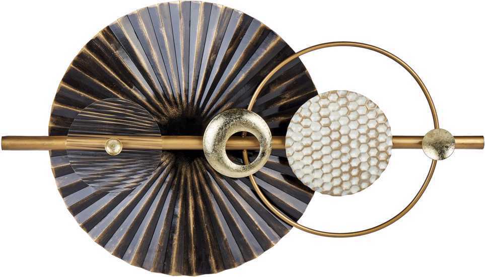 Beliani Sieninė dekoracija RUTHENIUM metalinė 59 cm juoda