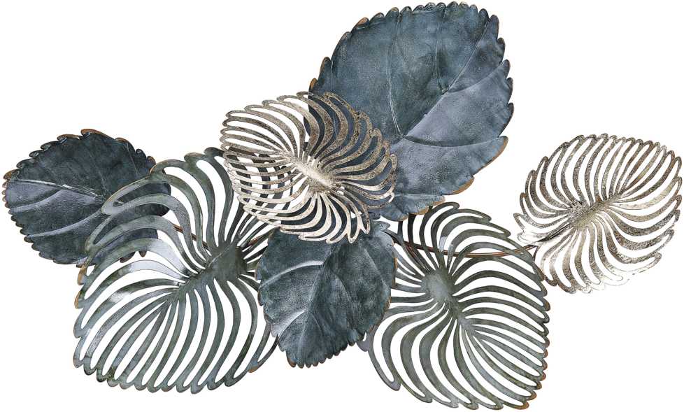 Beliani Sieninis dekoras MAGNESIUM lapas, 55 cm, auksinis