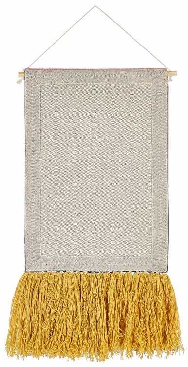 Beliani Sieninė makramė HASILPUR medvilninė, 108 cm, spalvota
