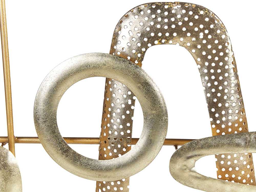 Beliani Sieninis dekoras MANGANESE Metalinis 50 cm auksinis