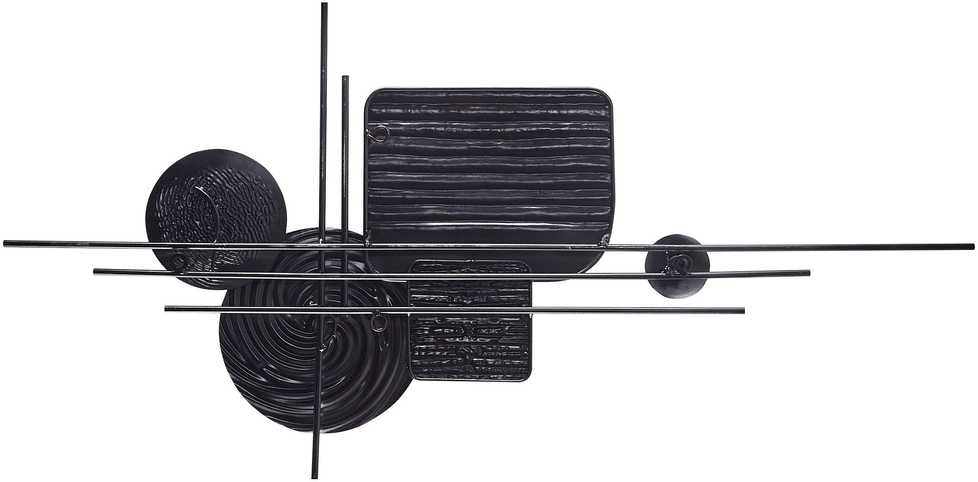 Beliani Sieninis dekoras OVAR Metal 50 cm pilkas