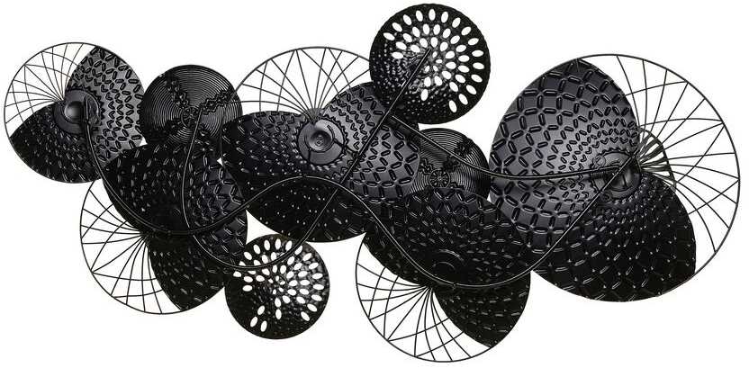 Beliani Sieninis dekoras CESIUM metalinis 58 cm sidabrinės spalvos