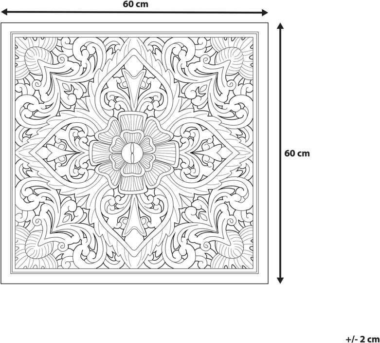 Beliani Sienų dekoracija YONORA 60 cm Balta