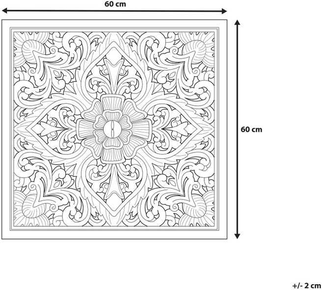 Beliani Sienų dekoracija YONORA 60 cm Balta