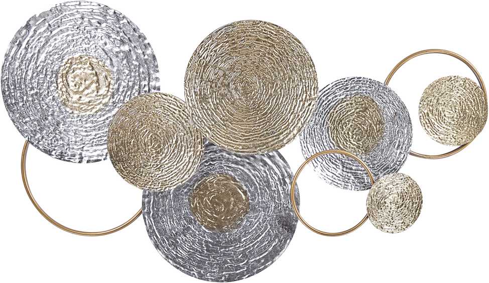 Beliani Sieninis dekoras VANADIUM metalinis 60 cm auksinis