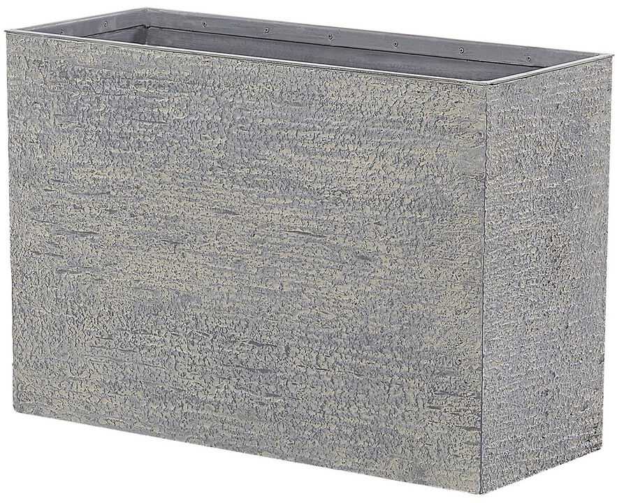 Beliani Gėlių vazonas EDESSA 70 cm pilkas