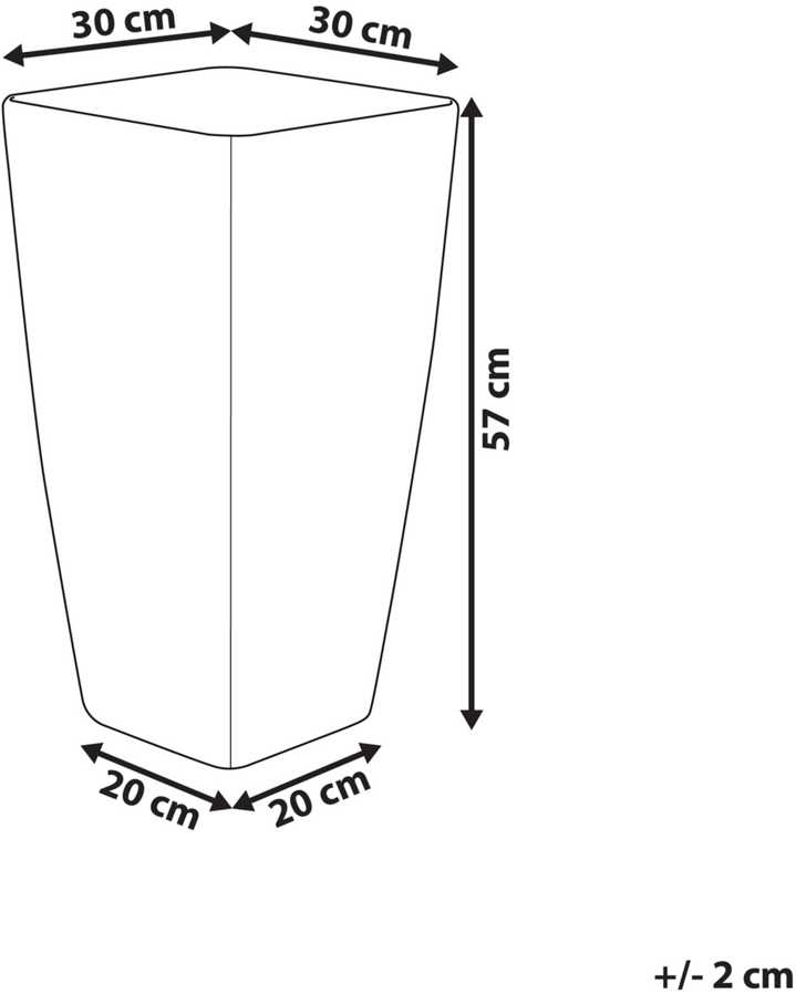 Beliani Gėlių vazonas MODI 30 cm auksinis