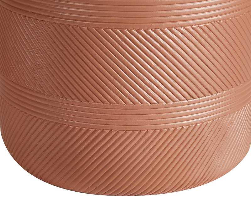 Beliani Gėlių vazonas VOULA 31 cm rudas