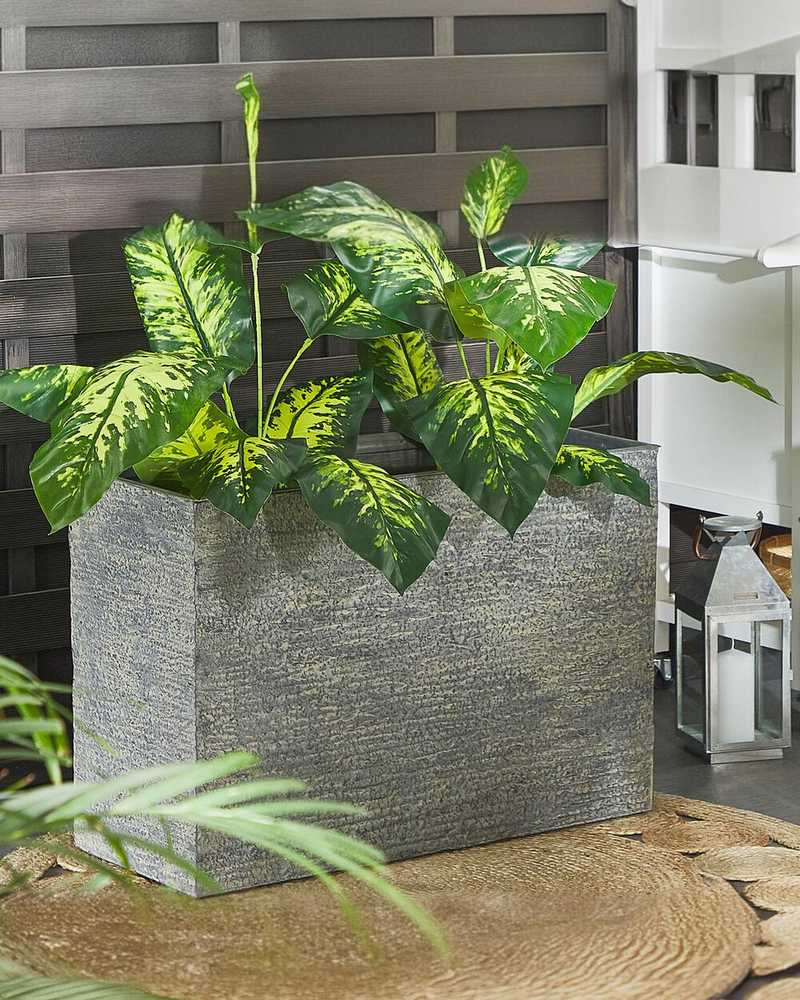 Beliani Vazonas EDESSA 80 cm pilkas