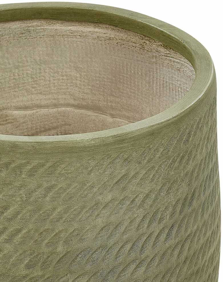 Beliani LIVADIA vazonas 39 cm alyvuogių spalvos