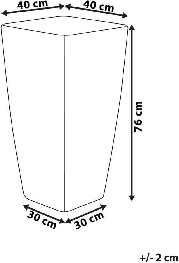 Beliani Gėlių vazonas MODI 40 cm auksinis