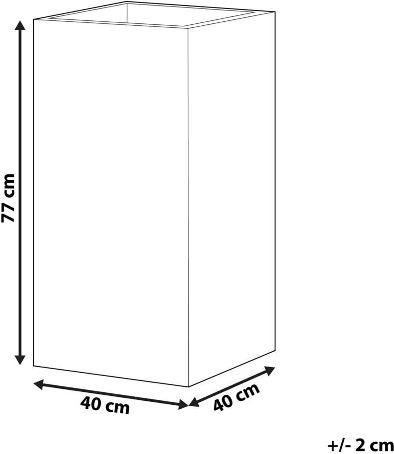 Beliani Augalų vazonas DION 40 cm pilkas