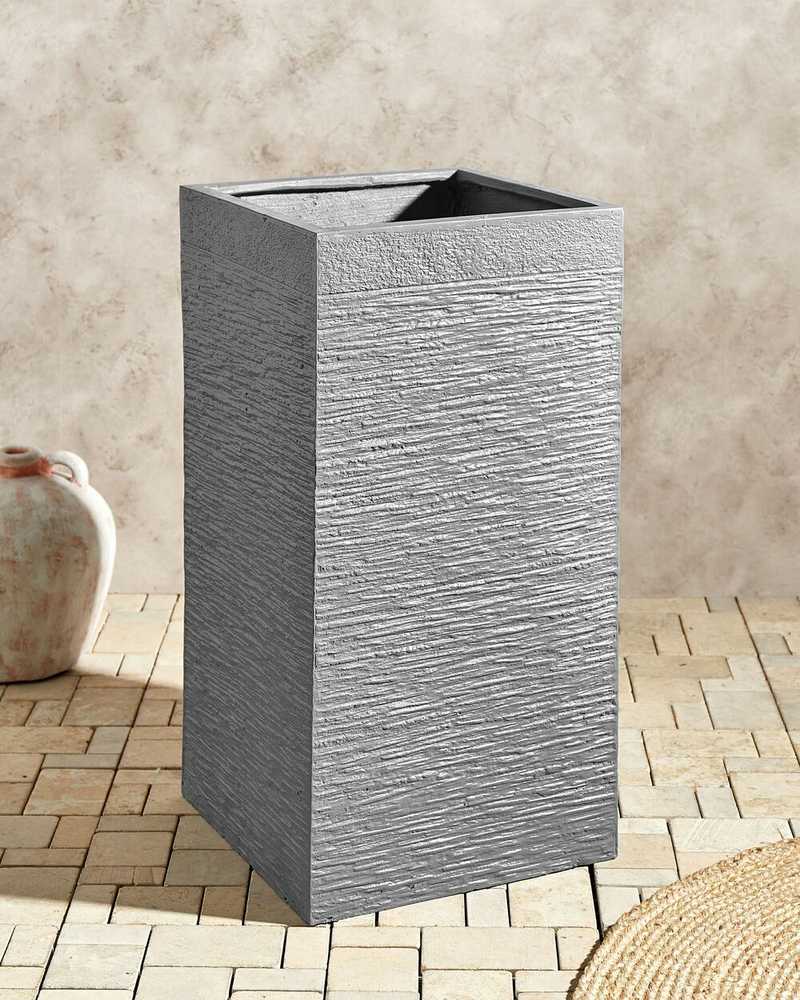 Beliani Augalų vazonas DION 40 cm pilkas