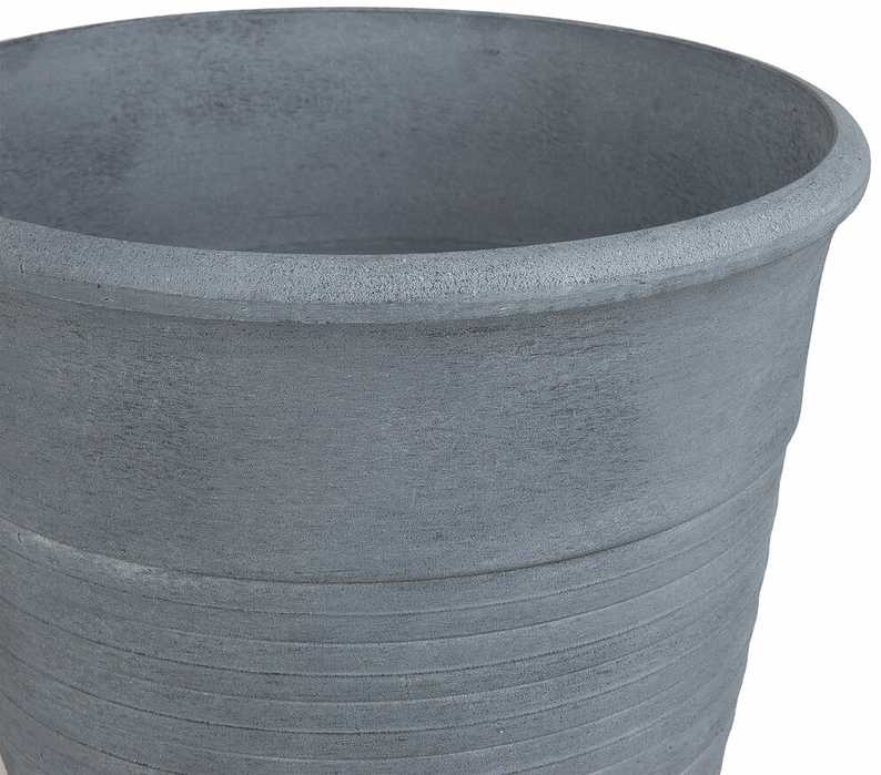 Beliani Gėlių vazonas KATALIMA 43 cm pilkas