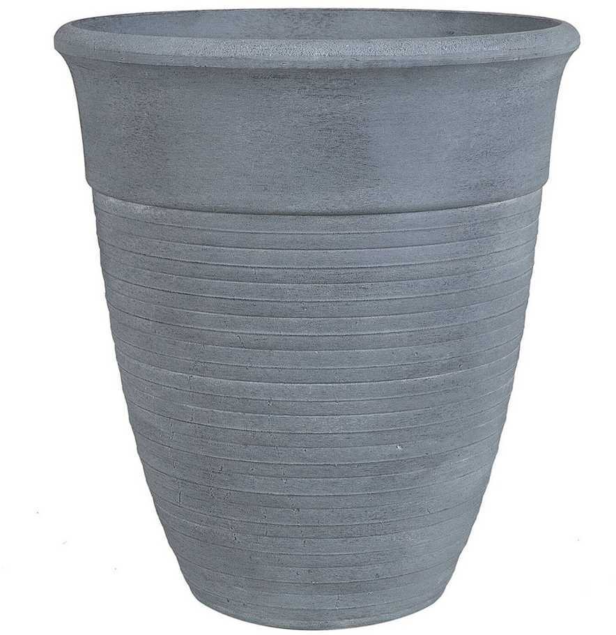 Beliani Gėlių vazonas KATALIMA 43 cm pilkas