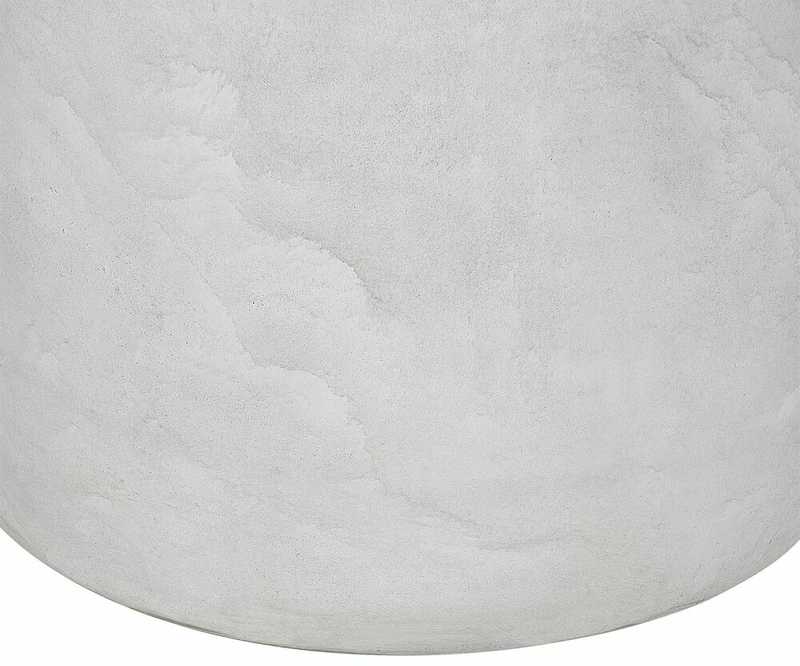 Beliani Gėlių vazonas MESSENE 51 cm šviesiai pilkas