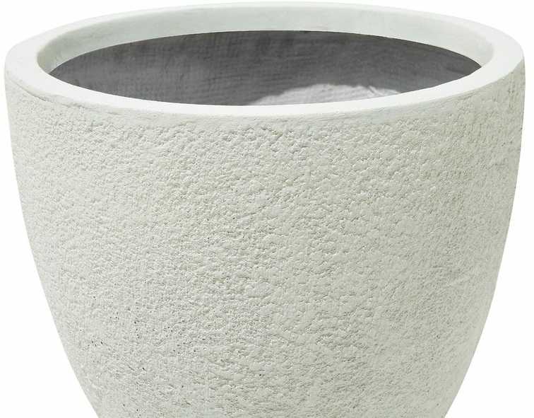 Beliani Gėlių vazonai KANNIA 55 cm balti