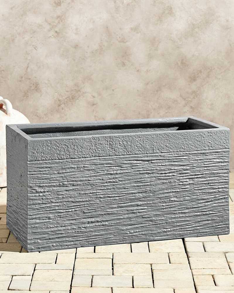 Beliani Vazonas MYRA 60 cm Pilkas