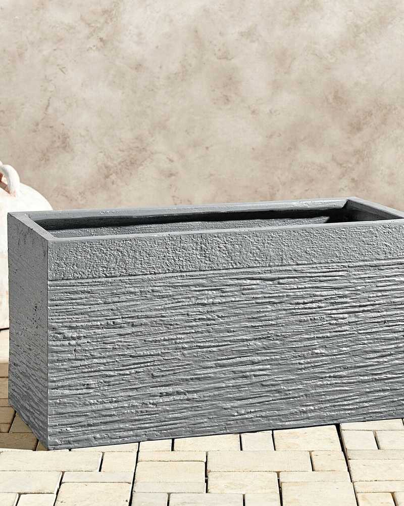 Beliani Vazonas MYRA 60 cm Pilkas