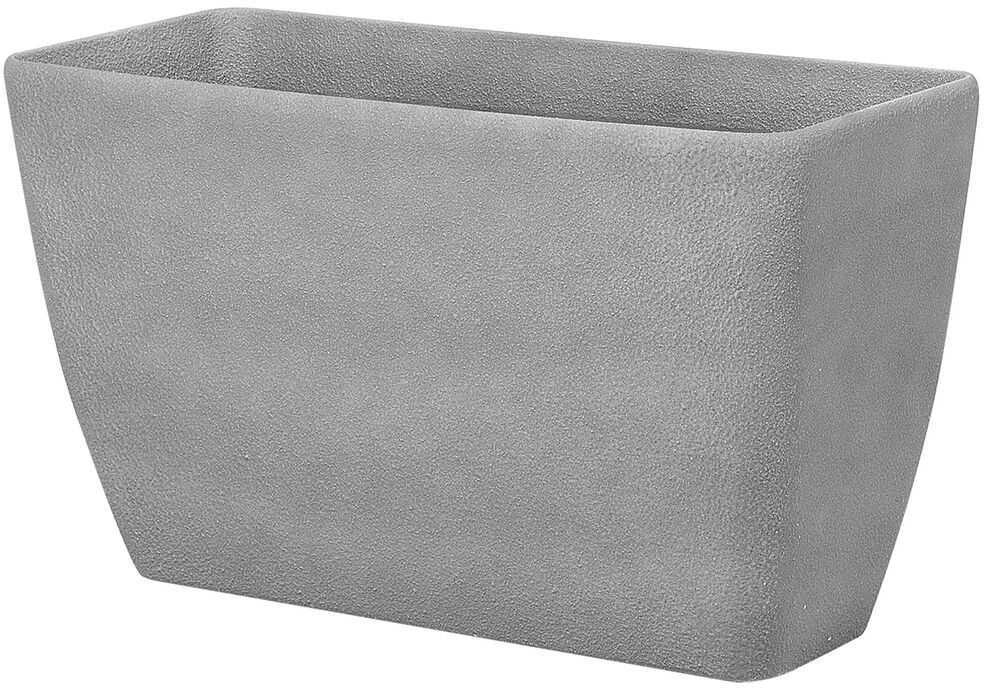 Beliani Gėlių vazonas BARIS 74 cm pilkas