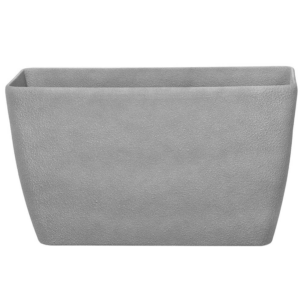 Beliani Gėlių vazonas BARIS 74 cm pilkas