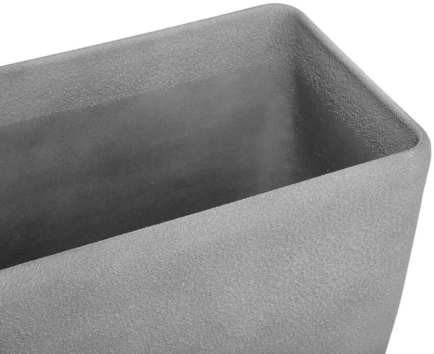 Beliani Gėlių vazonas BARIS 74 cm pilkas