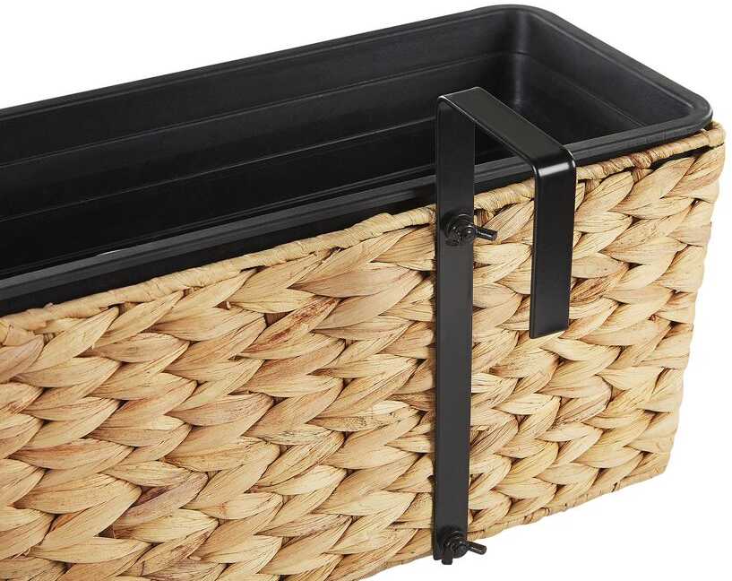 Beliani Gėlių vazonas KAWALA 80 cm smėlio spalvos